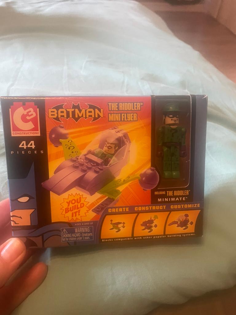 DC Comic batman mini flyer c3 constructions, Verzamelen, Poppetjes en Figuurtjes, Ophalen of Verzenden, Zo goed als nieuw