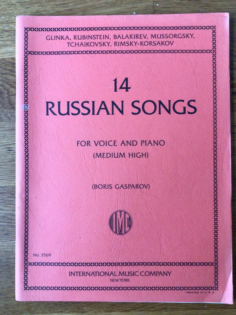 Gasparov, 14 Russian songs, russische liederen zang en piano, Muziek en Instrumenten, Zang, Wereldmuziek, Ophalen of Verzenden