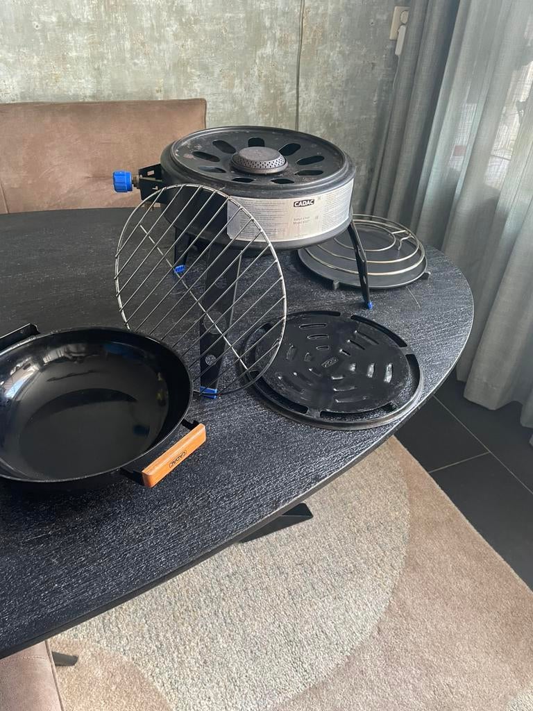 Cadac safari chef 6527 zwart gas kookset, Ophalen, Gebruikt