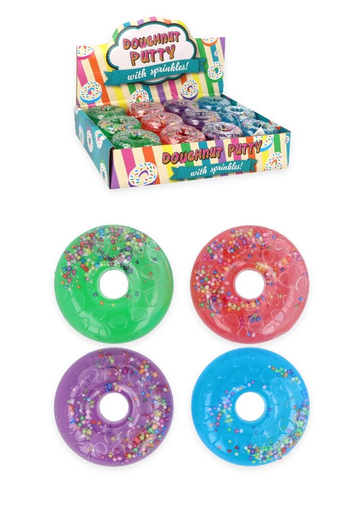 PARTIJ PUTTY DONUT 4 KLEUREN IN DISPLAY, ., Nieuw, Ophalen of Verzenden, .
