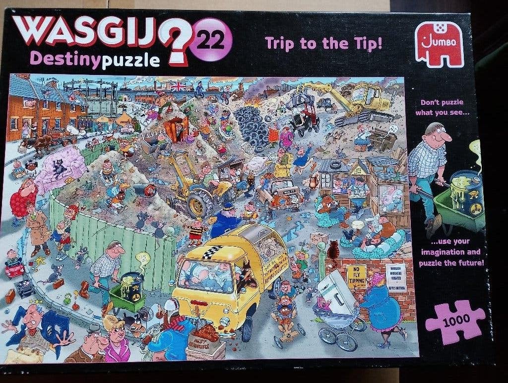 Wasgij en Jan van Haasteren puzzels, Ophalen, 500 t/m 1500 stukjes, Gebruikt, Legpuzzel