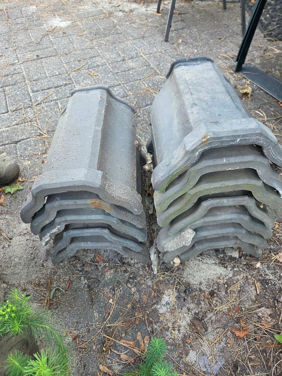 nokvorsten, nokpannen, mulden dakpan, Doe-het-zelf en Verbouw, Dakpannen en Dakbedekking, Ophalen, Gebruikt, Steen of Klei, Dakpannen