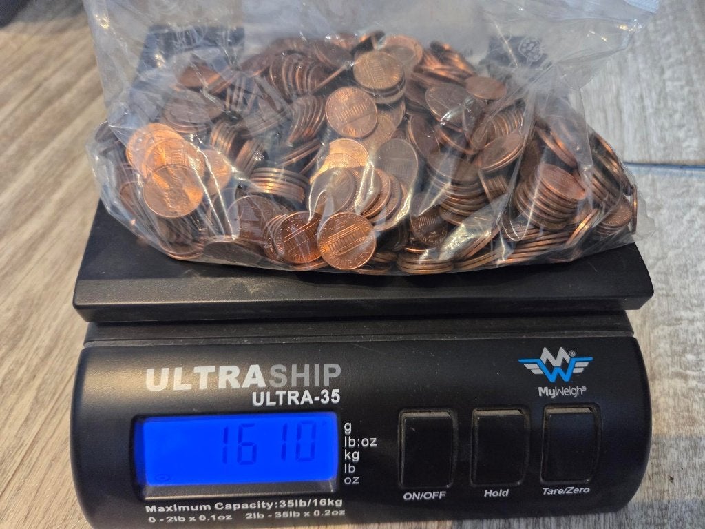 USA 1 one cent ruim 1.6Kg lot partij diverse jaren Amerika, Postzegels en Munten, Munten | Amerika, Verzenden, Noord-Amerika, Setje