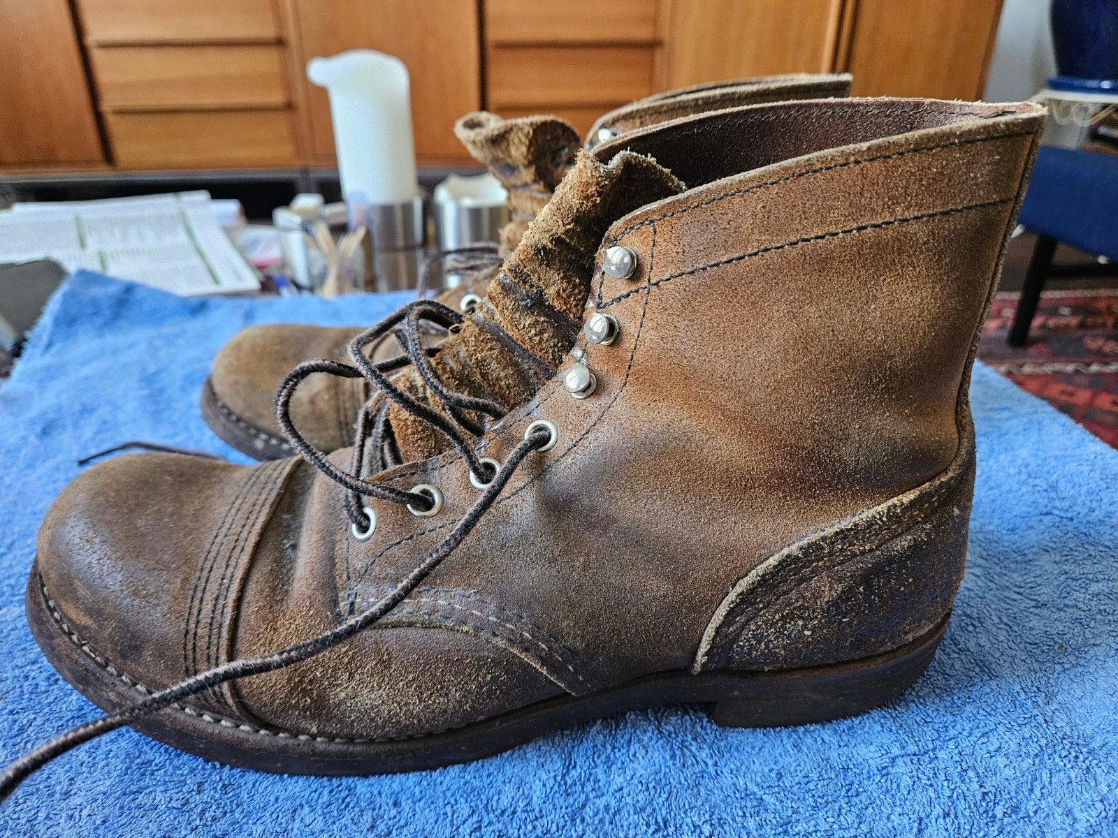 Red Wing Iron Ranger Hawthorn Muleskinner 41.5, Red Wing, Bruin, Boots, Ophalen of Verzenden
