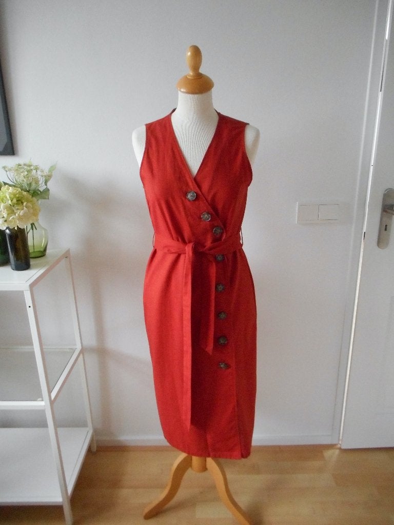 Linnen jurk van Yessica, maat 38, Maat 38/40 (M), Yessica, Oranje, Ophalen of Verzenden