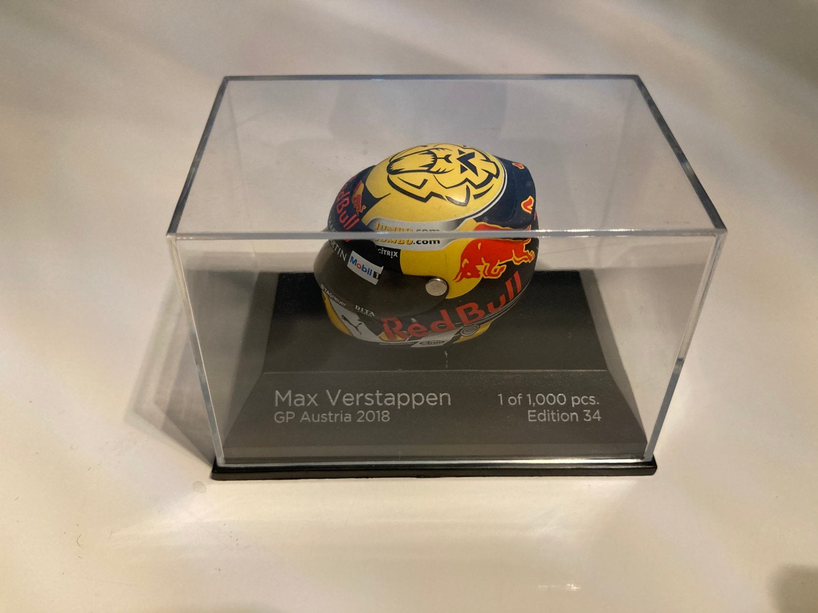 Max Verstappen helm gp austria 2018, Ophalen of Verzenden, Zo goed als nieuw, Formule 1