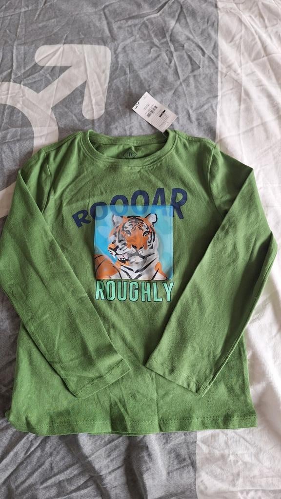 Longsleeve tijger maat 128, TEX, Nieuw, Ophalen of Verzenden, Shirt of Longsleeve