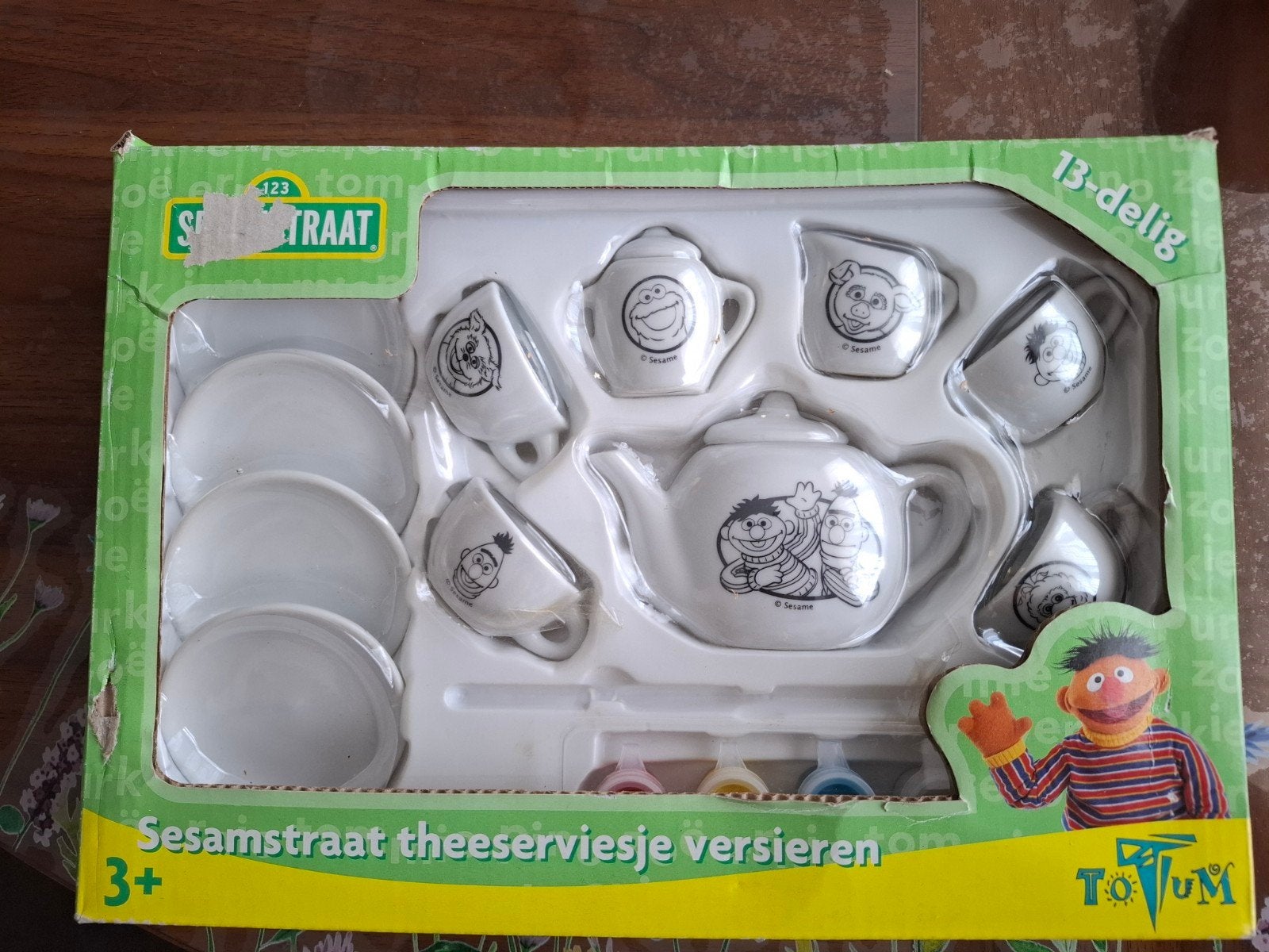 Sesamstraat theeserviesje versieren - Knutselset, Verzamelen, Ophalen of Verzenden, Nieuw