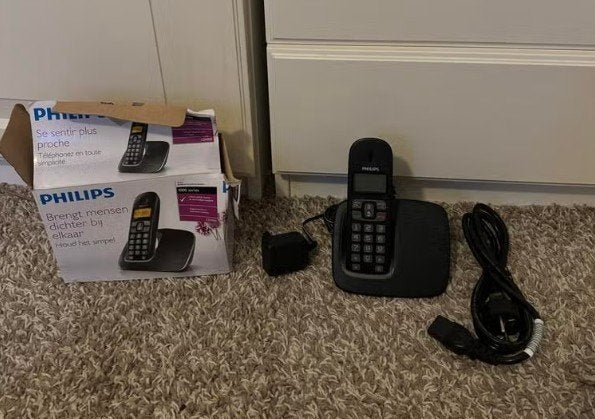 Telefoon Philips Dect CD1901 - Zo goed als nieuw, Ophalen, Zo goed als nieuw, 1 handset