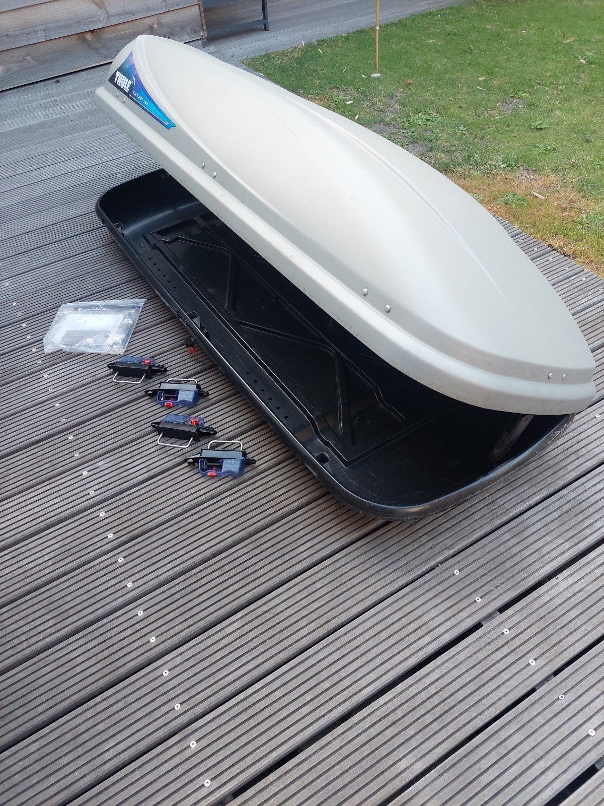 Te koop of huur: grote dakkoffer / skibox Thule  Ocean 780, Auto diversen, Dakkoffers, Ophalen
