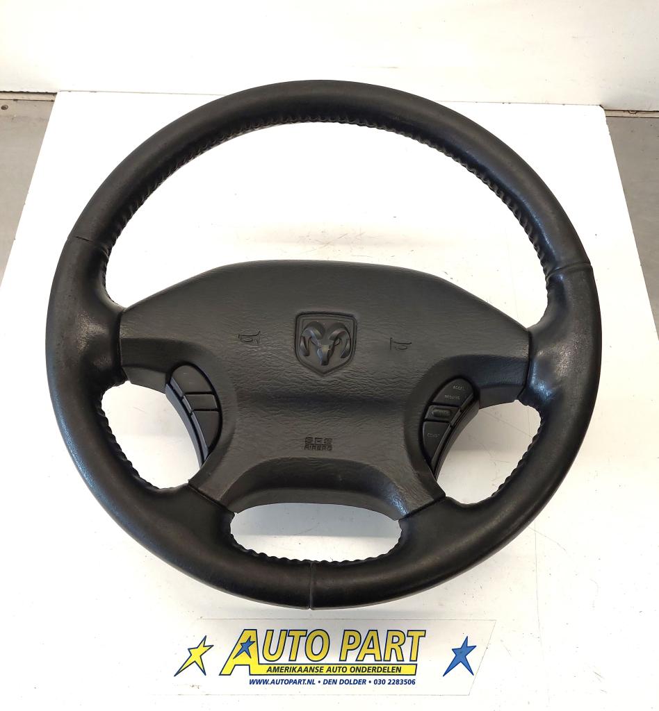 Dodge Ram 1500 leder stuurwiel 2002-2003, Auto-onderdelen, Gebruikt, PO Box 21-8004 | Auburn Hills, MI 48321-8004, Amerikaanse onderdelen
