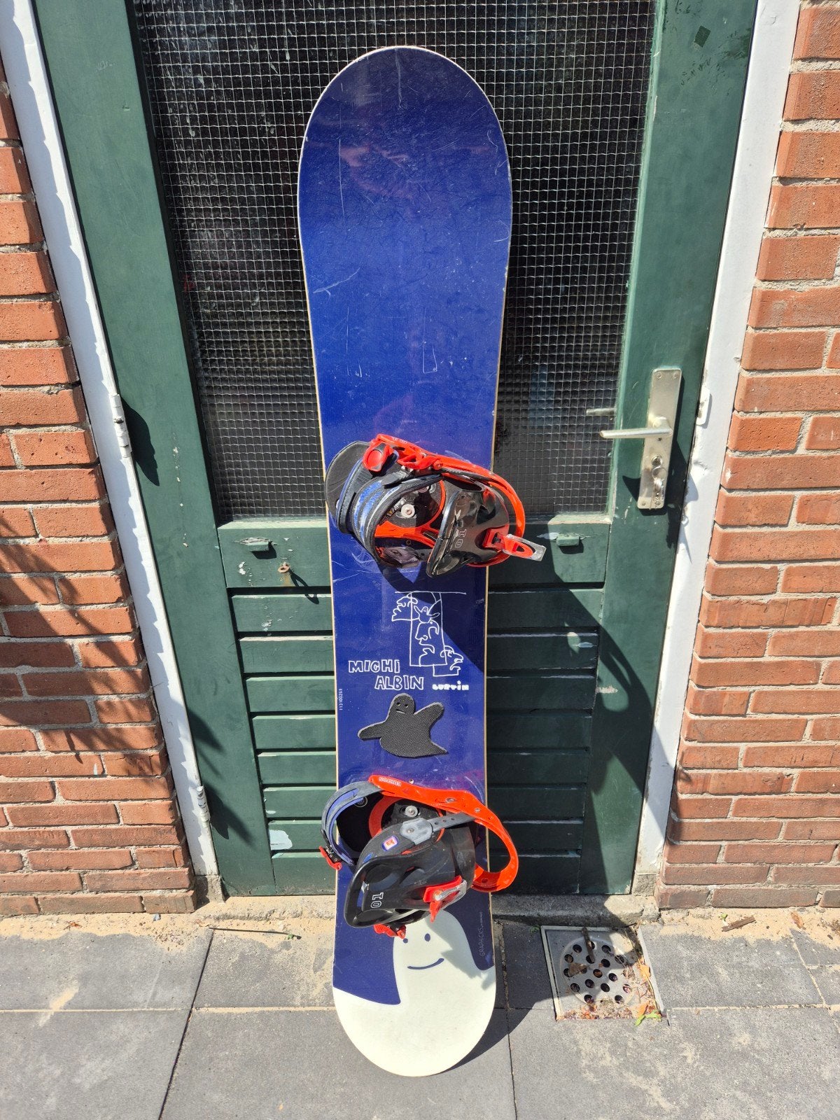 Snowboard 160cm inclusief bindingen, Ophalen, Gebruikt, Board