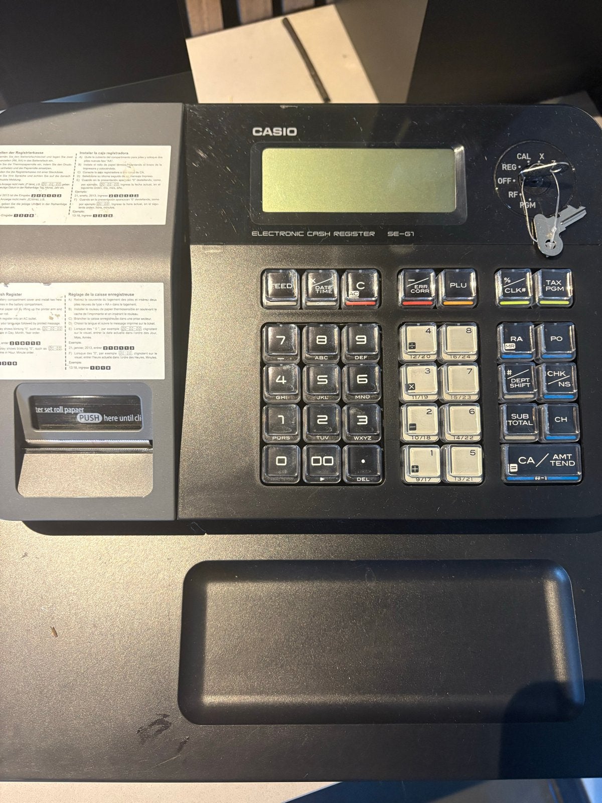 Casio SE-G7 elektronische kassa - zo goed als nieuw, Ophalen of Verzenden