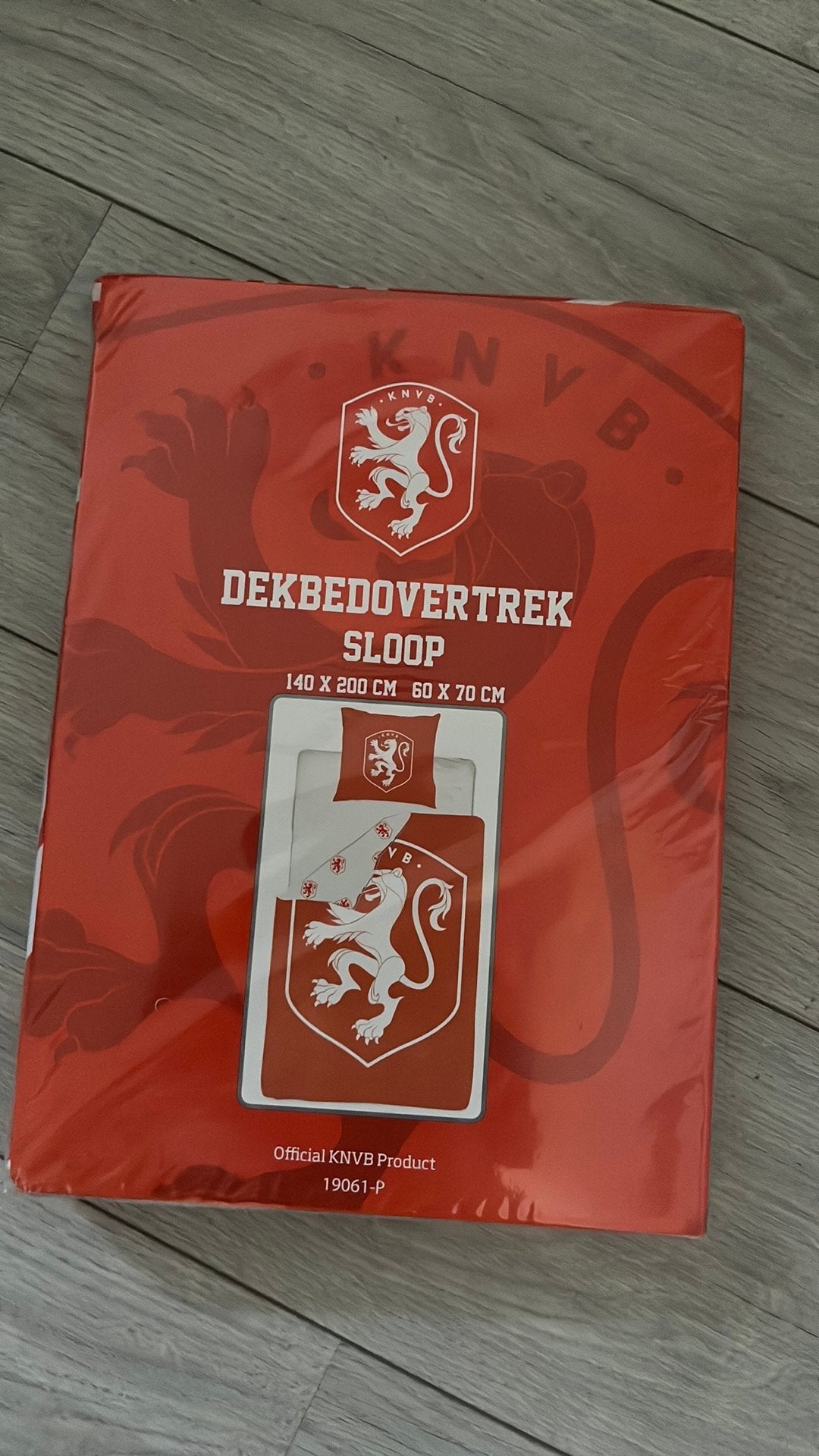 Nederlands elftal dekbedovertrek 140x200 Nieuw, Maat XL, Ophalen of Verzenden, Nieuw, Shirt