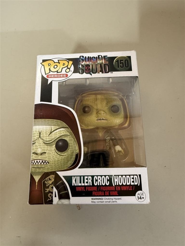 Funko pop - Suicide squad - Killer croc hooded - 150, Verzamelen, Poppetjes en Figuurtjes, Ophalen of Verzenden, Zo goed als nieuw