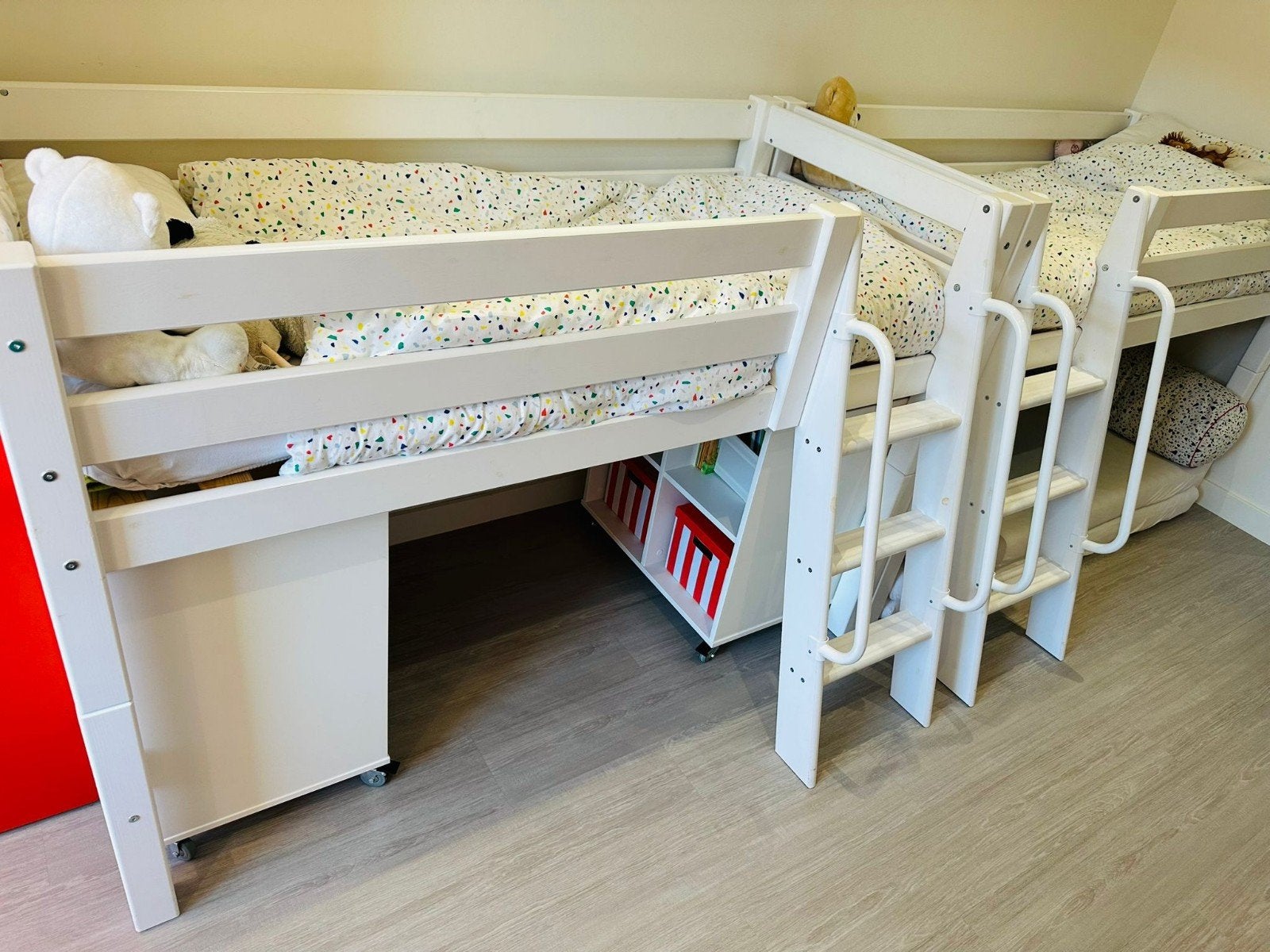 Hoppekids Halfhoogslaper 70x160 voor kinderen 3-8 jaar, Ophalen, 190 cm of minder, Zo goed als nieuw, Halfhoogslaper