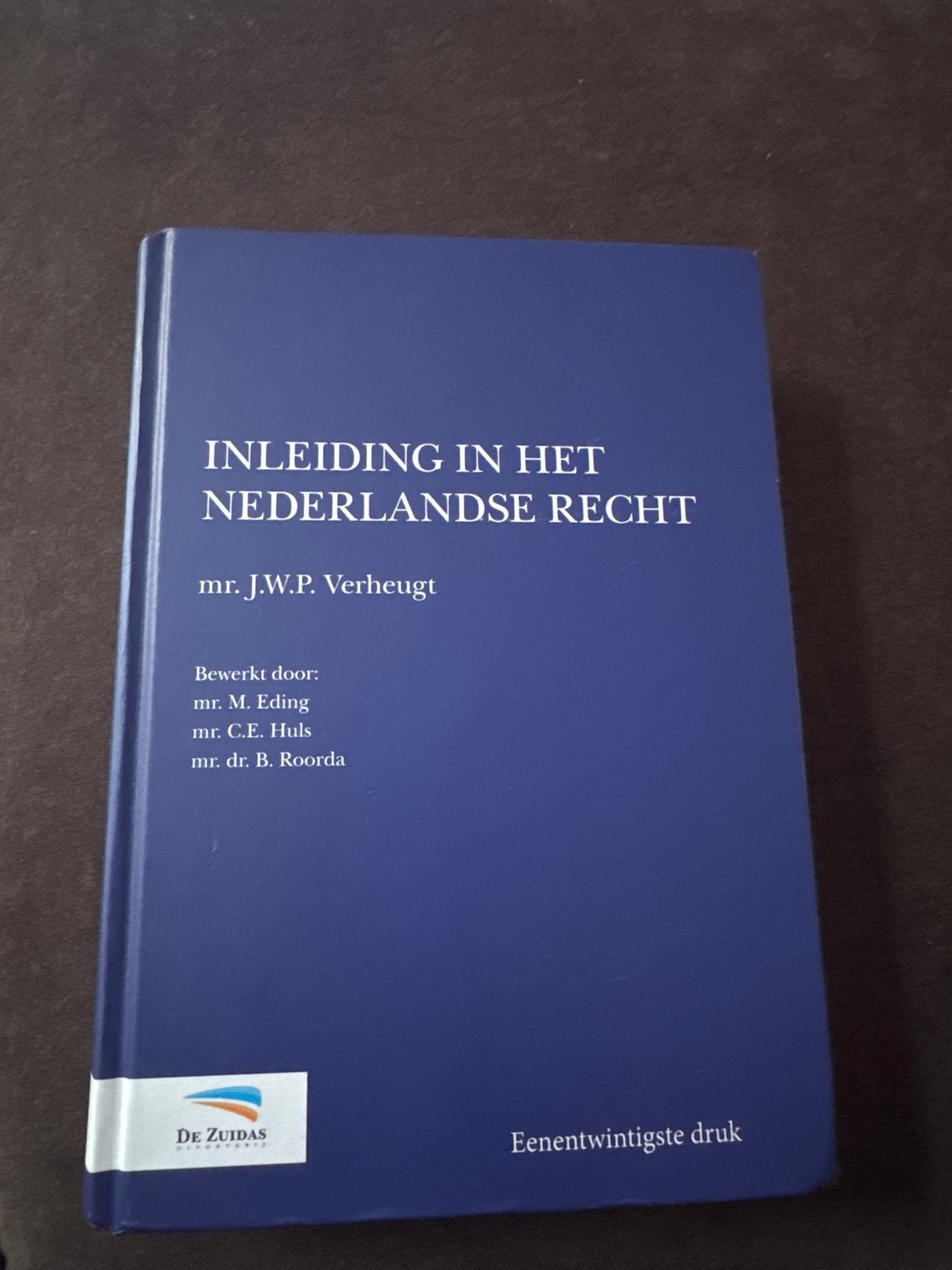 Inleiding in het Nederlandse Recht - mr. J.W.P. Verheugt, Ophalen of Verzenden, Gamma, Zo goed als nieuw, HBO