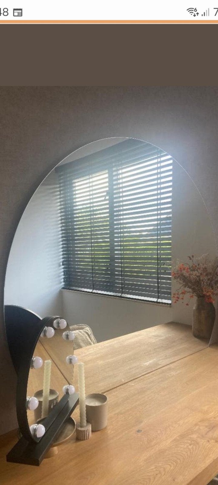 Exclusieve grote ronde spiegel 150 cm diameter, Ophalen, Zo goed als nieuw, Rond