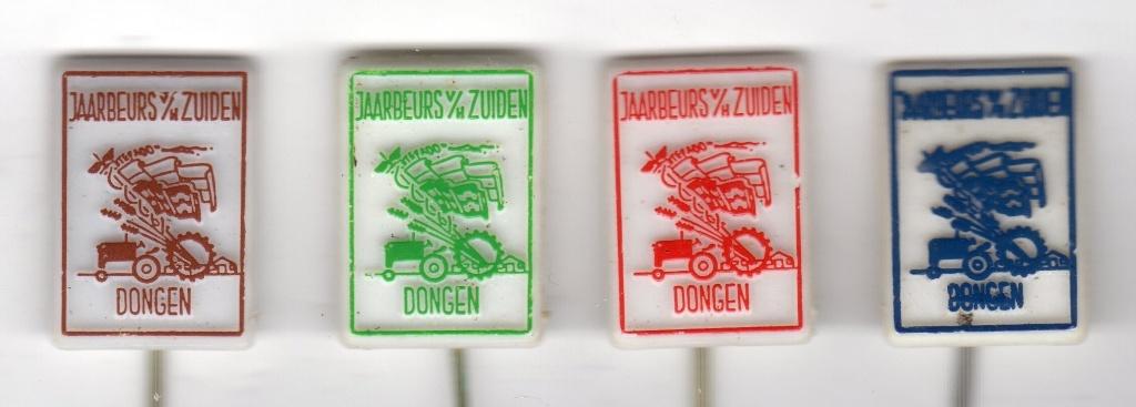 3 speldjes JAARBEURS VAN HET ZUIDEN DONGEN TREKKER TRACTOR, Ophalen of Verzenden, Gebruikt, Overige onderwerpen