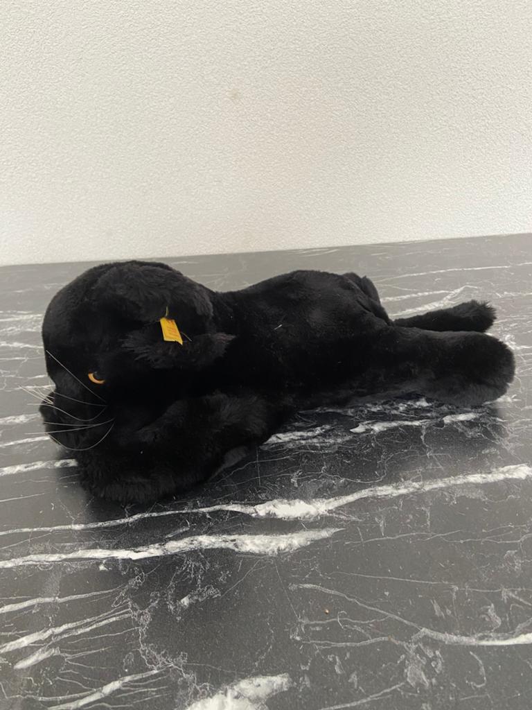 Steiff poes met knop 37 cm, Antiek en Kunst, Antiek | Speelgoed, Ophalen of Verzenden