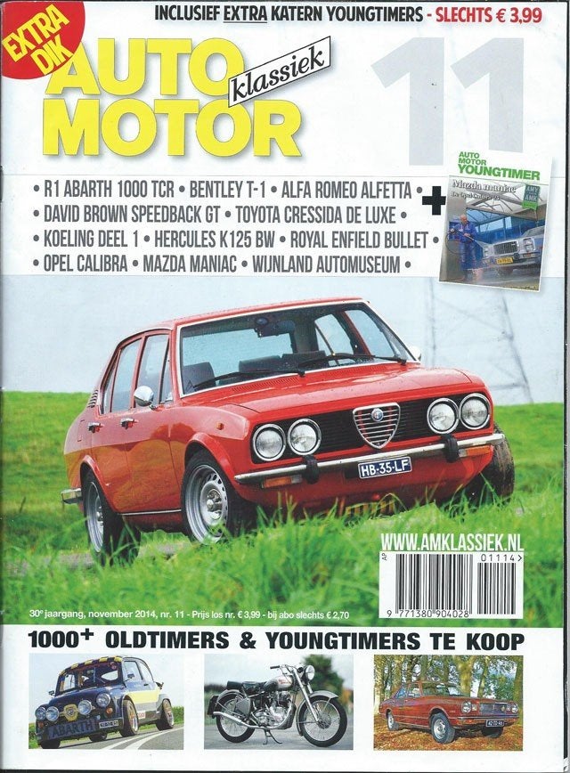 AMK 11 2014: Alfa Alfetta - Opel Calibra - Fiat 600 1000 TCR, Ophalen of Verzenden, Gelezen, Algemeen