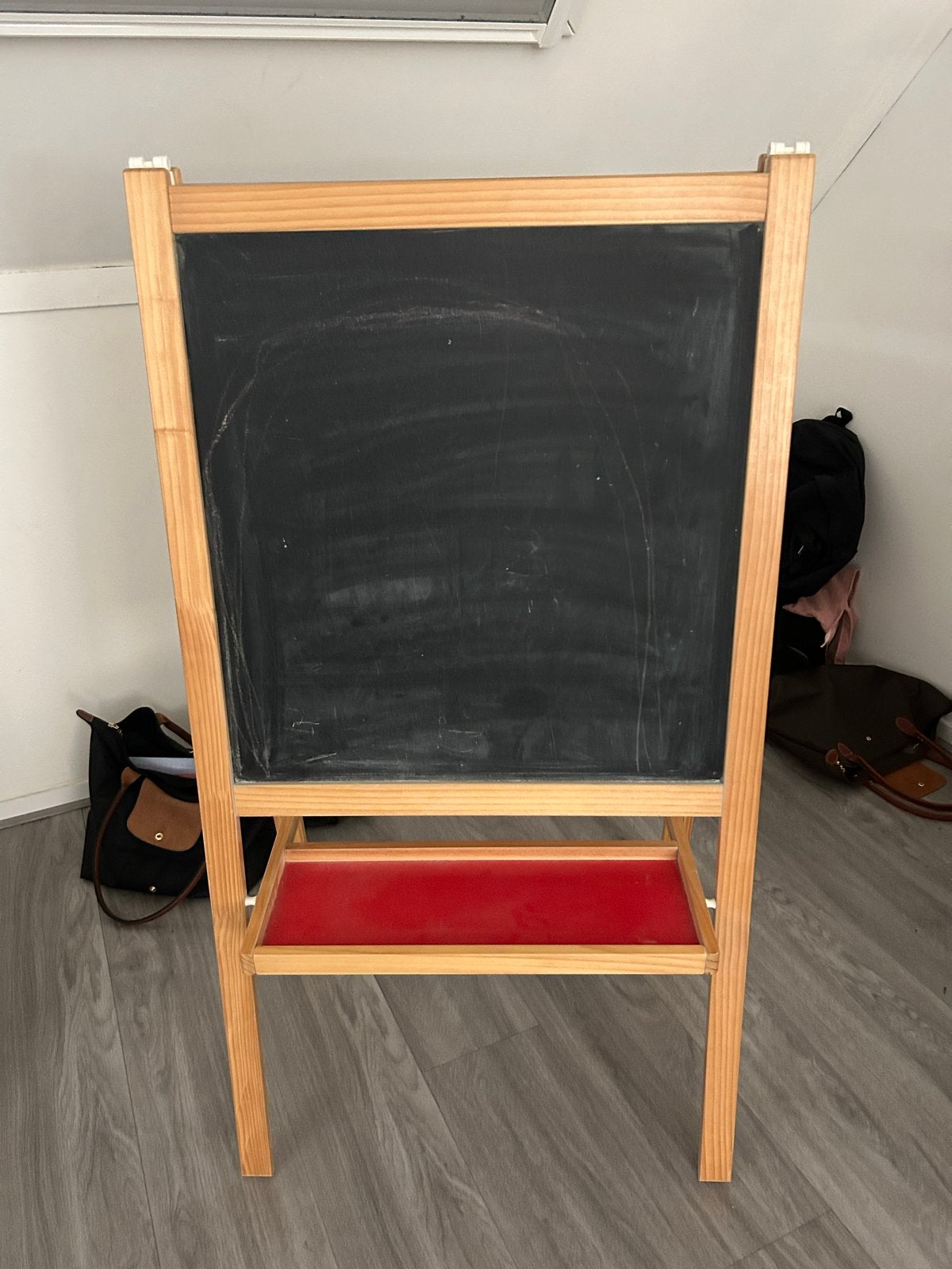 Te koop schoolbord (krijt en whiteboard), Ophalen, Gebruikt, Krijtbord