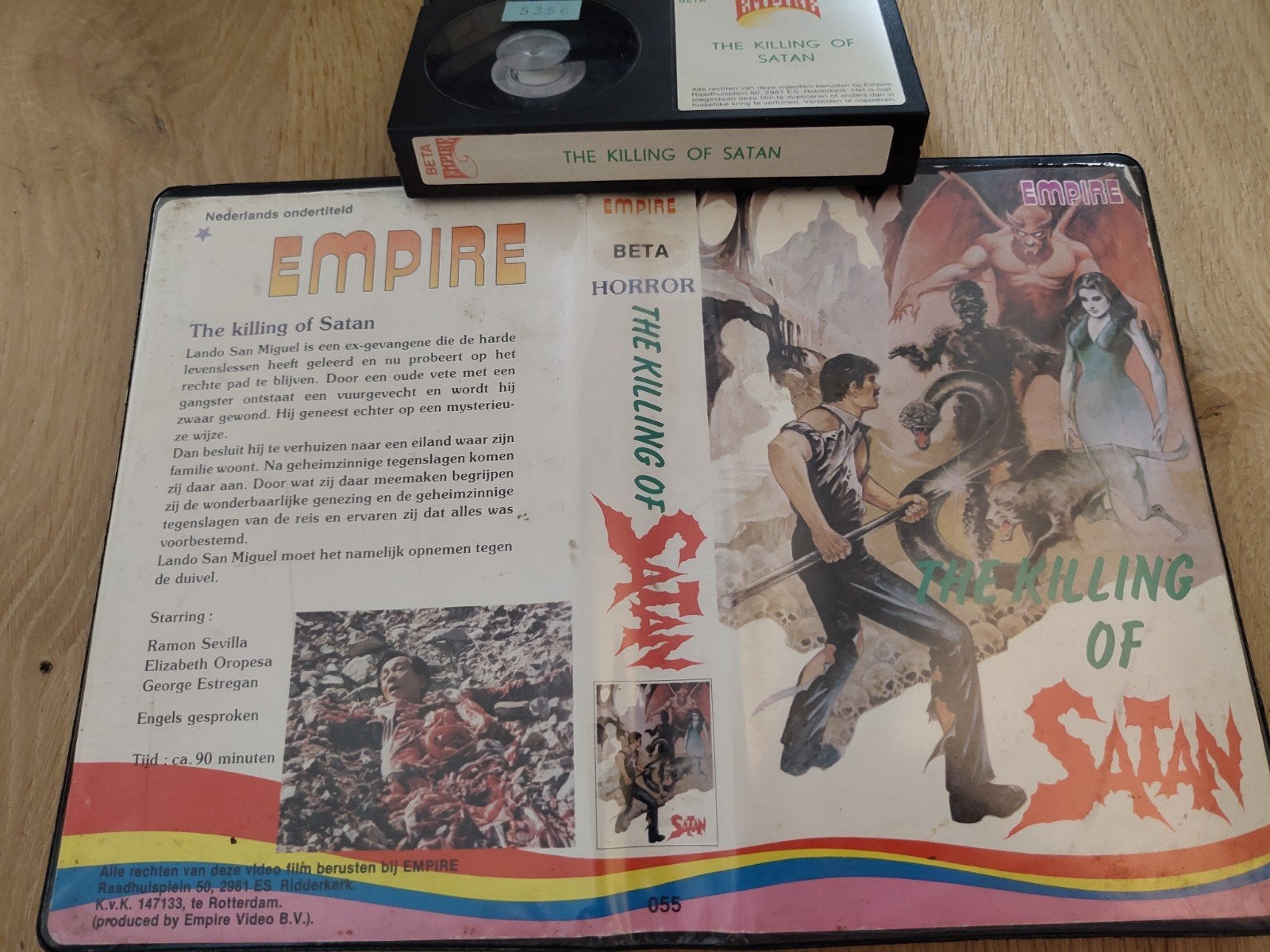 The Killing of Satan (1983) Betamax videotape, Vanaf 16 jaar, Ophalen of Verzenden, Zo goed als nieuw