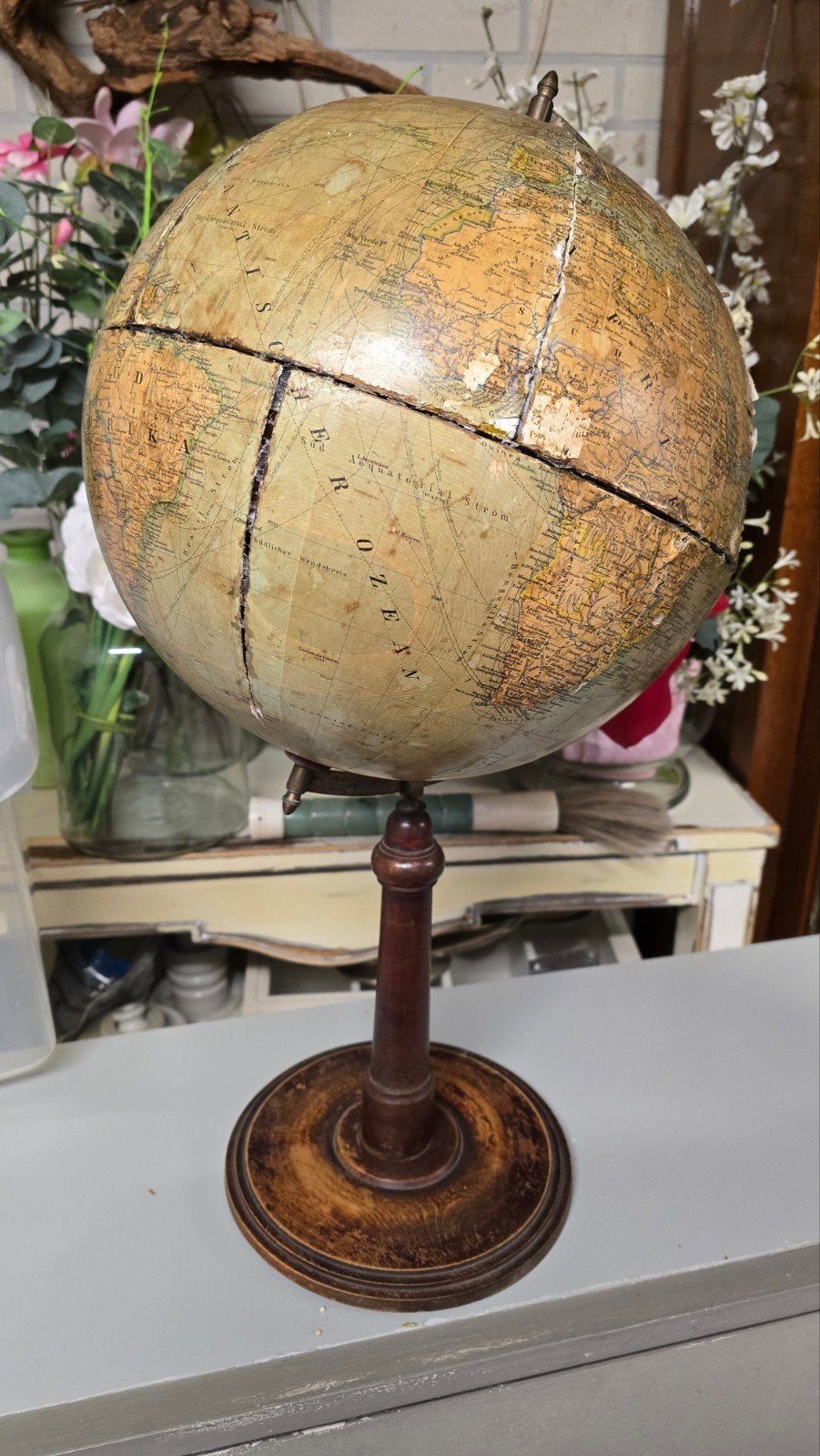 wereldbol antiek, Ophalen of Verzenden