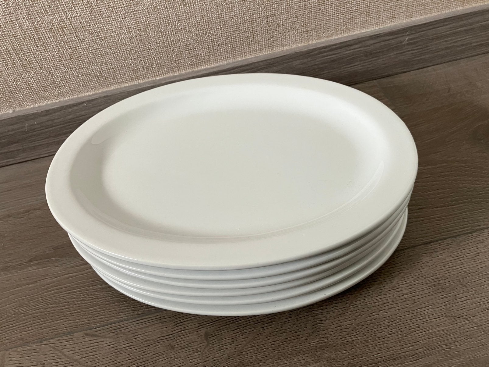 6 grote ovalen borden horeca kwaliteit, Ophalen, Zo goed als nieuw, Bord(en), Overige stijlen