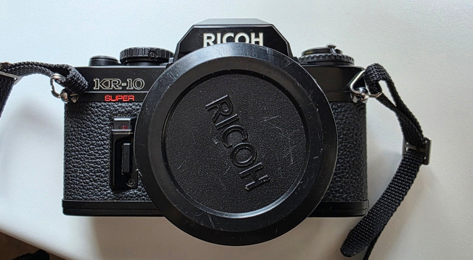 RicohKR-10 Super Spiegel reflexcamera met accessoires. Extra, Ophalen of Verzenden, Gebruikt, Spiegelreflex