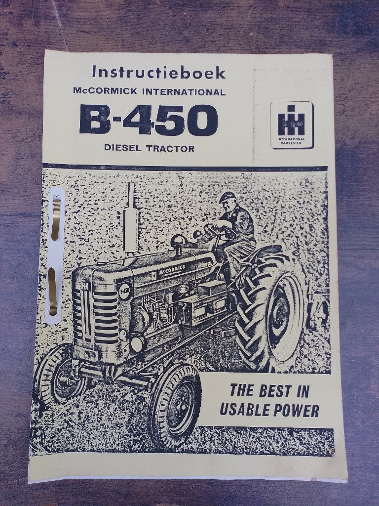 Mc cormick B-450 tractor handleiding, Verzenden, Gelezen, Tractor en Landbouw