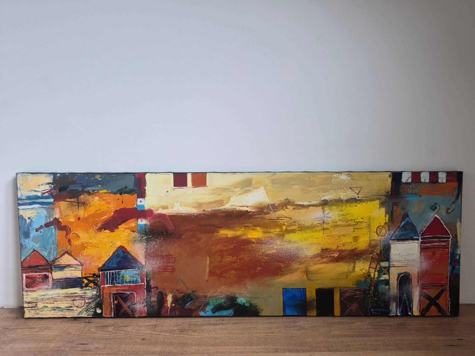 Prachtig Anton Kuppens acryl op linnen schilderij, Ophalen