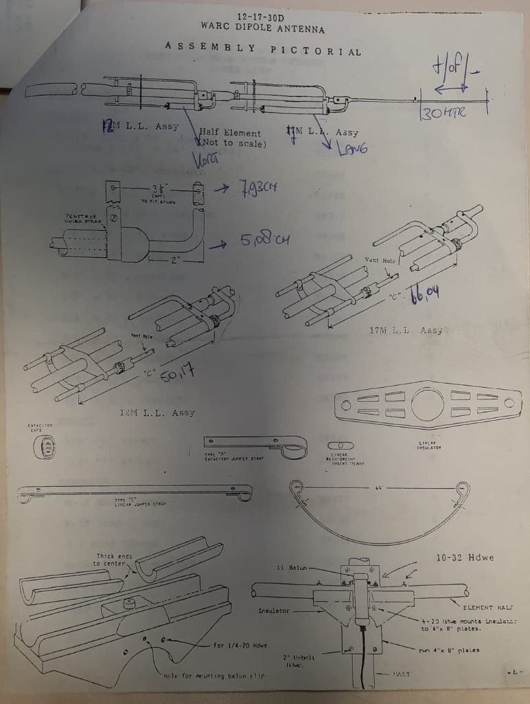 Warc Dipool KLM € 95.-, Ophalen, Gebruikt, Antenne