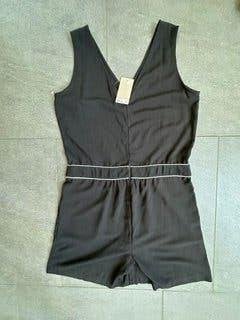 Broekpak Jumpsuit 1 delig zwart dames mt 46 NIEUW, Kostuum of Pak, Women, Zwart, Maat 46/48 (XL) of groter