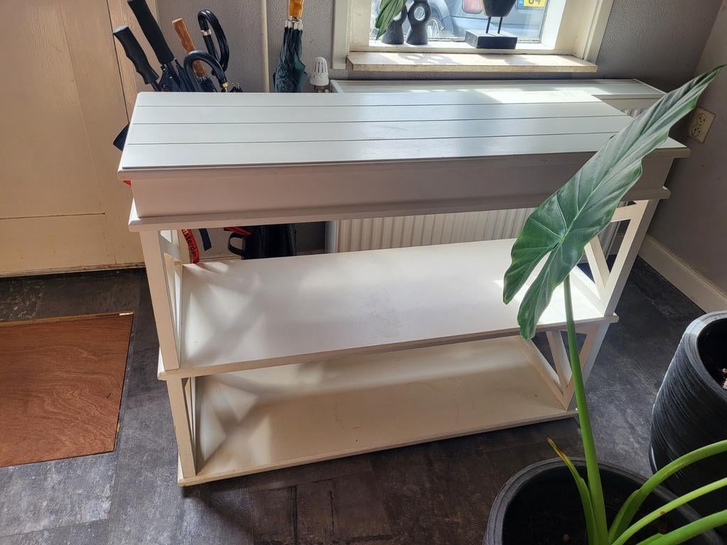 Sidetable met opbergruimte, Ophalen, Gebruikt, 100 tot 150 cm, 25 tot 50 cm