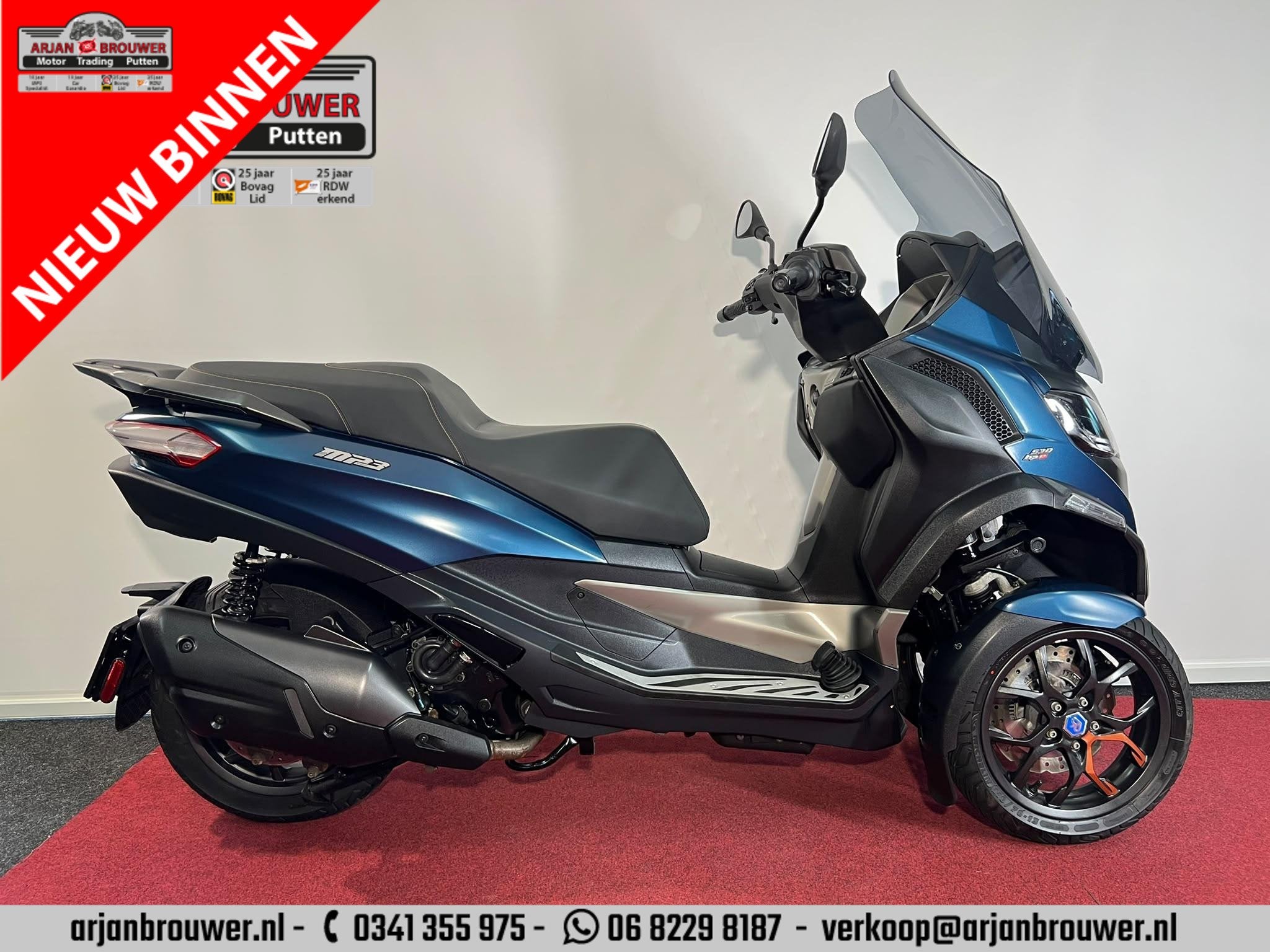 Piaggio MP3 530 HPE Exclusive, Traction Control, Bedrijf, Piaggio Vespa B.V., Minervum 7272
4817 ZM  Breda, NL