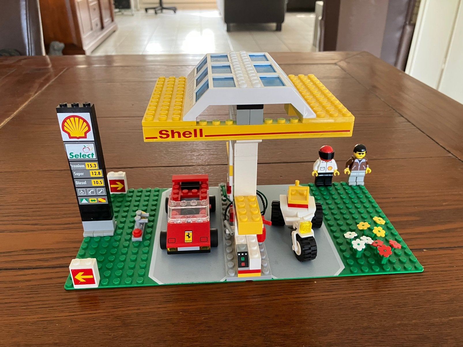 Lego Shell benzinestation 1256 zonder boekje, Ophalen of Verzenden, Gebruikt, Lego
