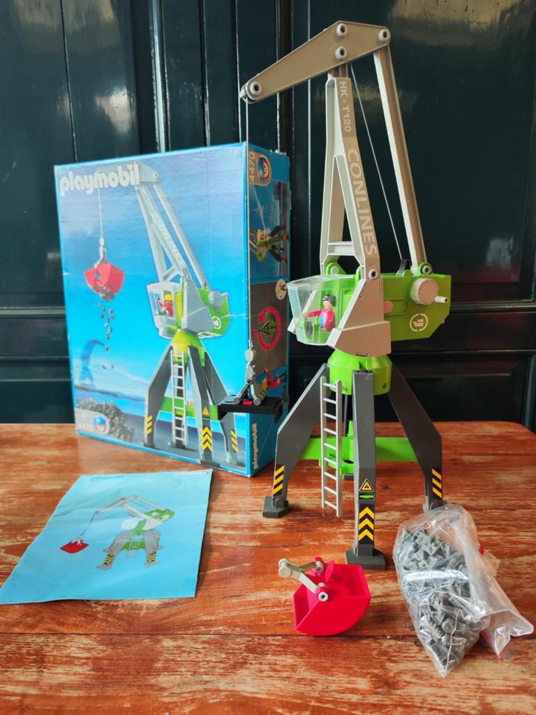 Playmobil Havenkraan/4470 met doos, Kinderen en Baby's, Speelgoed | Playmobil, Ophalen of Verzenden, Zo goed als nieuw, Complete set