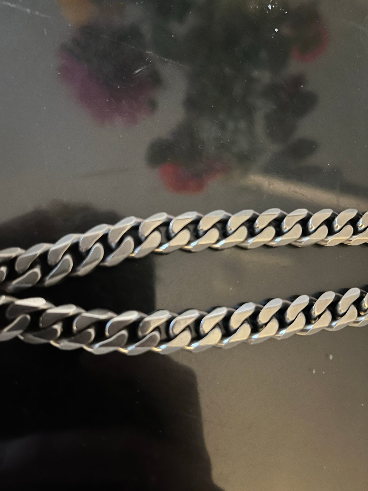 Stalen ketting - Stainless Steel - Goede kwaliteit, Sieraden, Tassen en Uiterlijk, Ophalen of Verzenden, Gebruikt, Zilver, Overige materialen