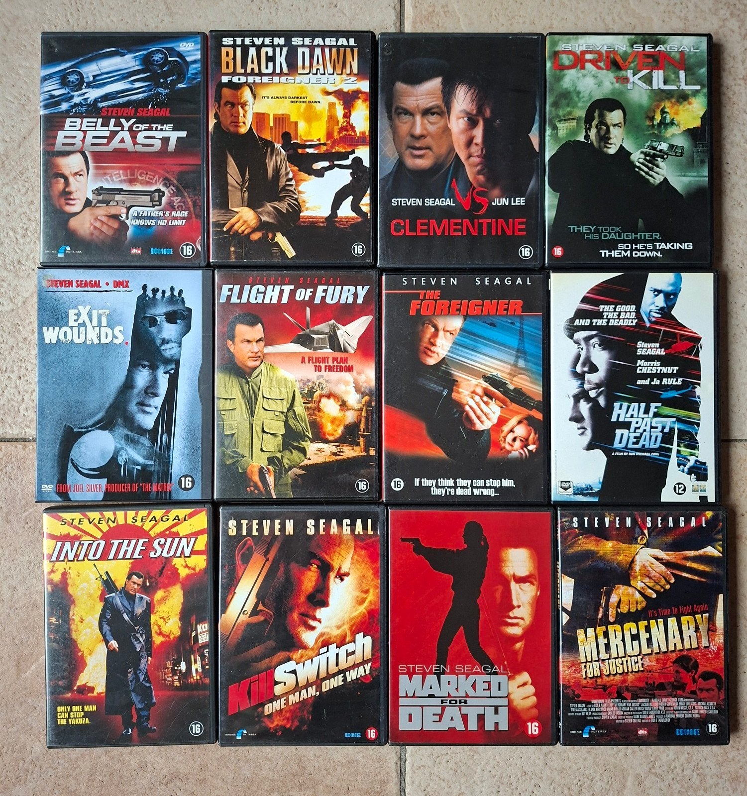 partij 72 Martial Arts films (Seagal-JCVD-Bruce Lee-J.Chan), Cd's en Dvd's, Engels, Vanaf 16 jaar, Nederlands, Ophalen of Verzenden