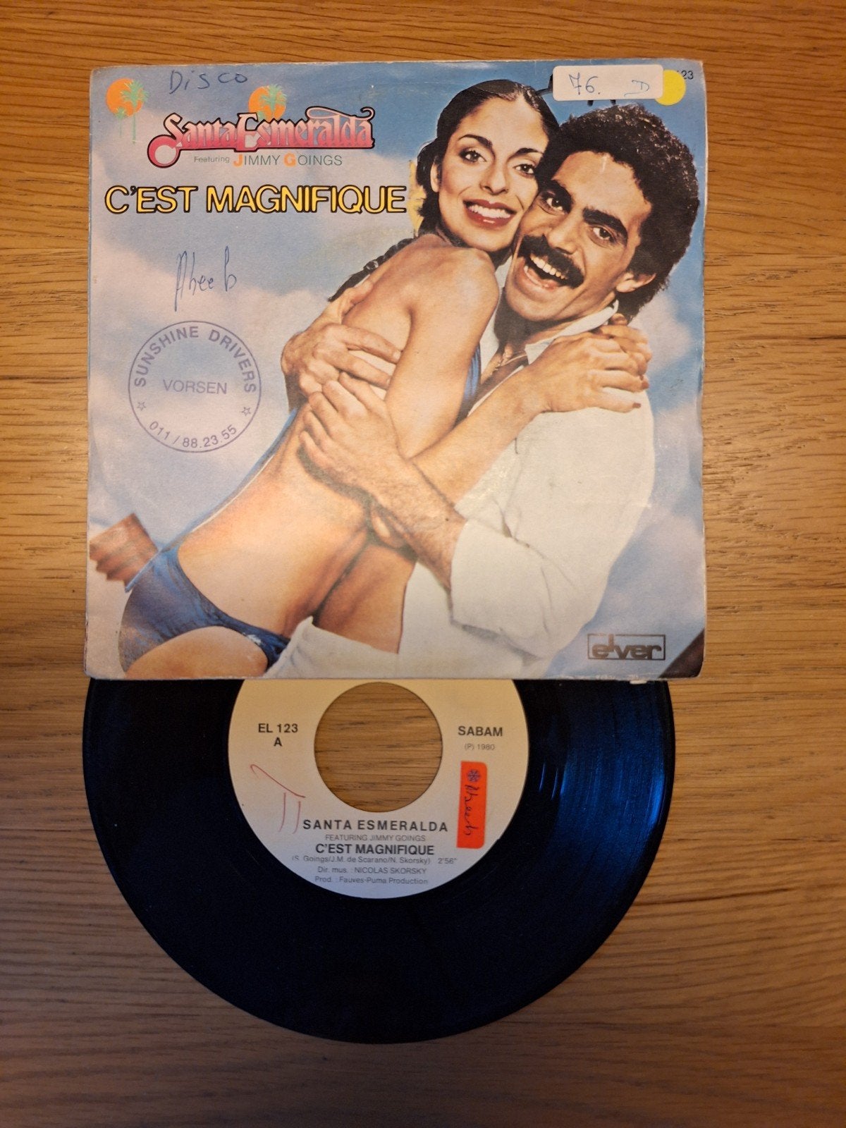 Santa Esmeralda - C'est Magnifique (Disco Vinyl Single), Gebruikt, 7 inch, Ophalen of Verzenden, EP