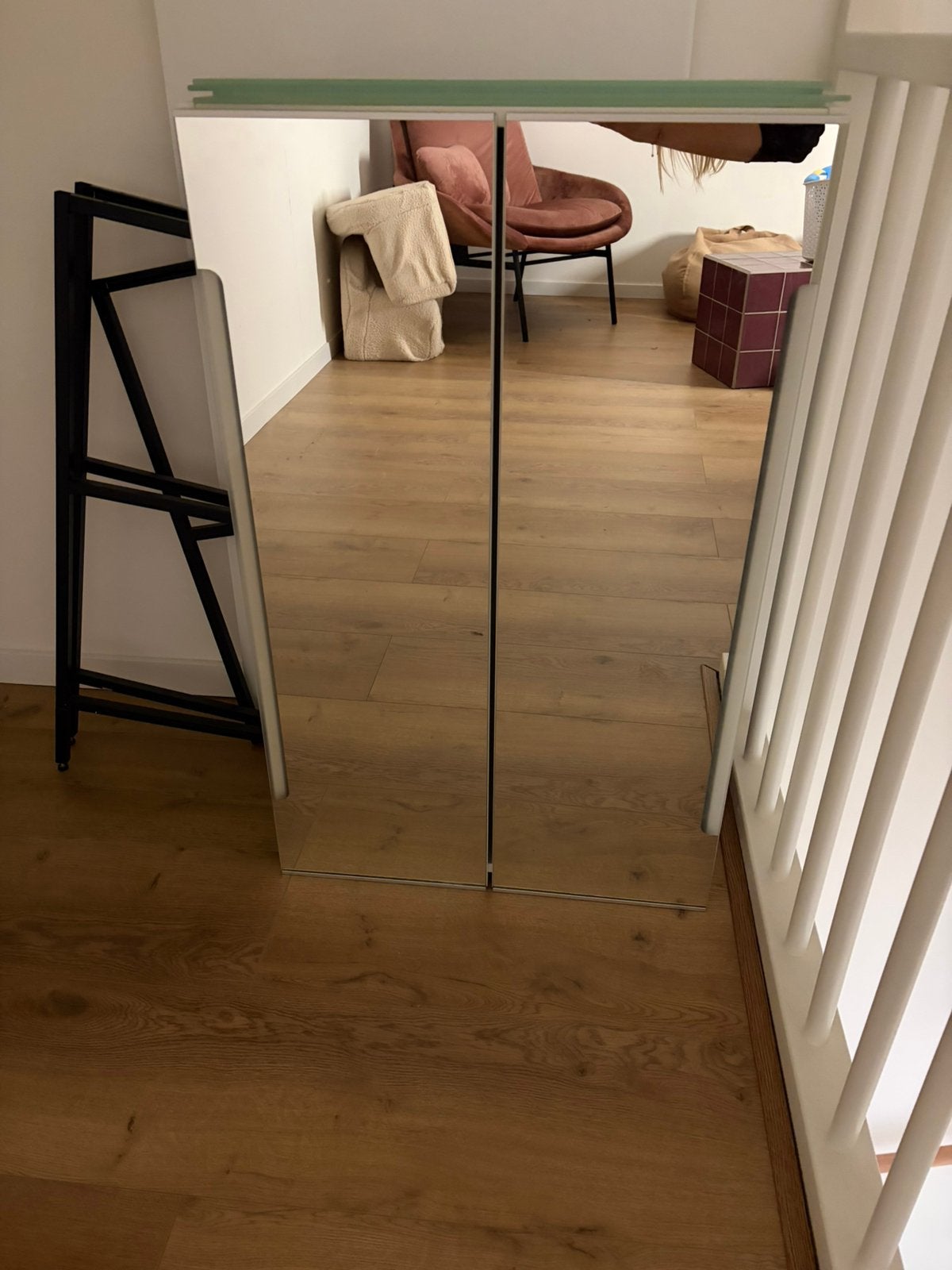 Spiegelkast badkamer met verlichting - Ikea, Ophalen, Spiegelkast, 100 tot 150 cm, 50 tot 100 cm