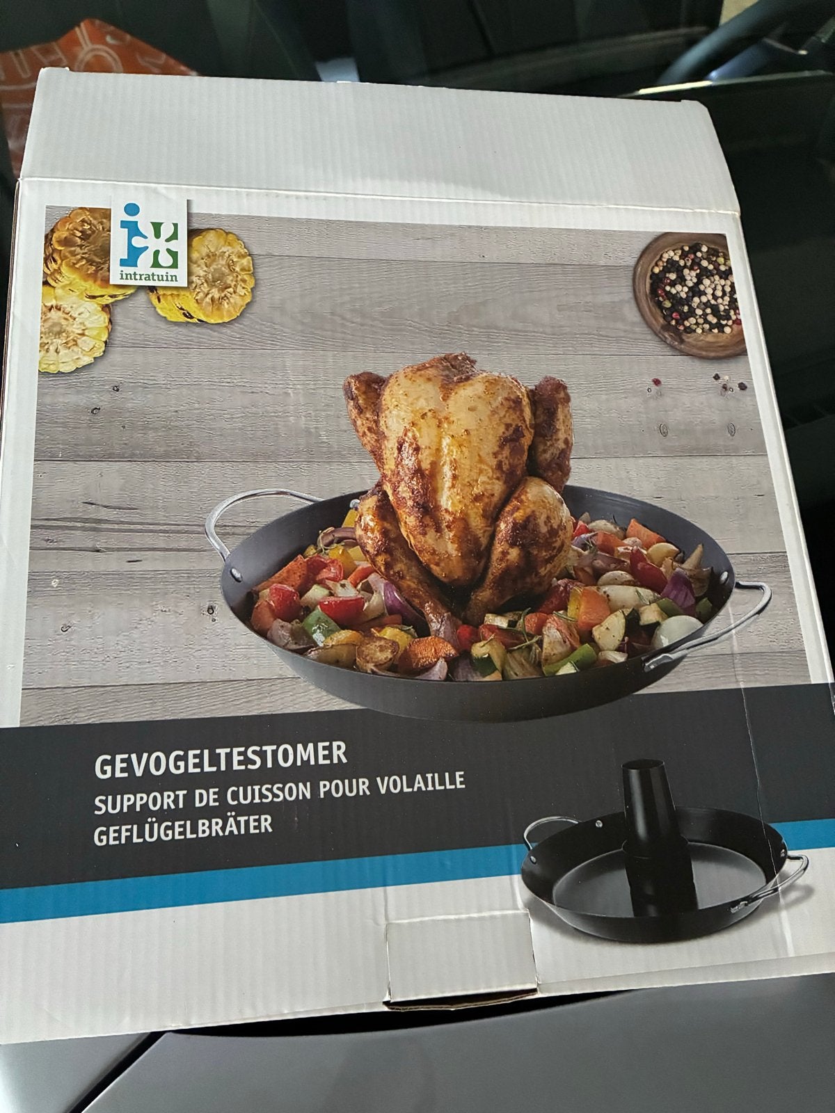 Intratuin Gevogeltestomer - Perfect voor sappige kip, Overige typen, Nieuw, Ophalen of Verzenden, Zwart