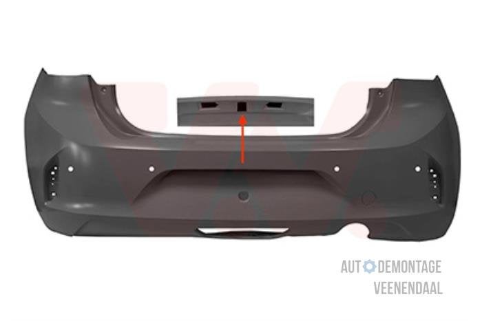 Achterbumper van een Opel Corsa, -, -, Opel, Nieuw