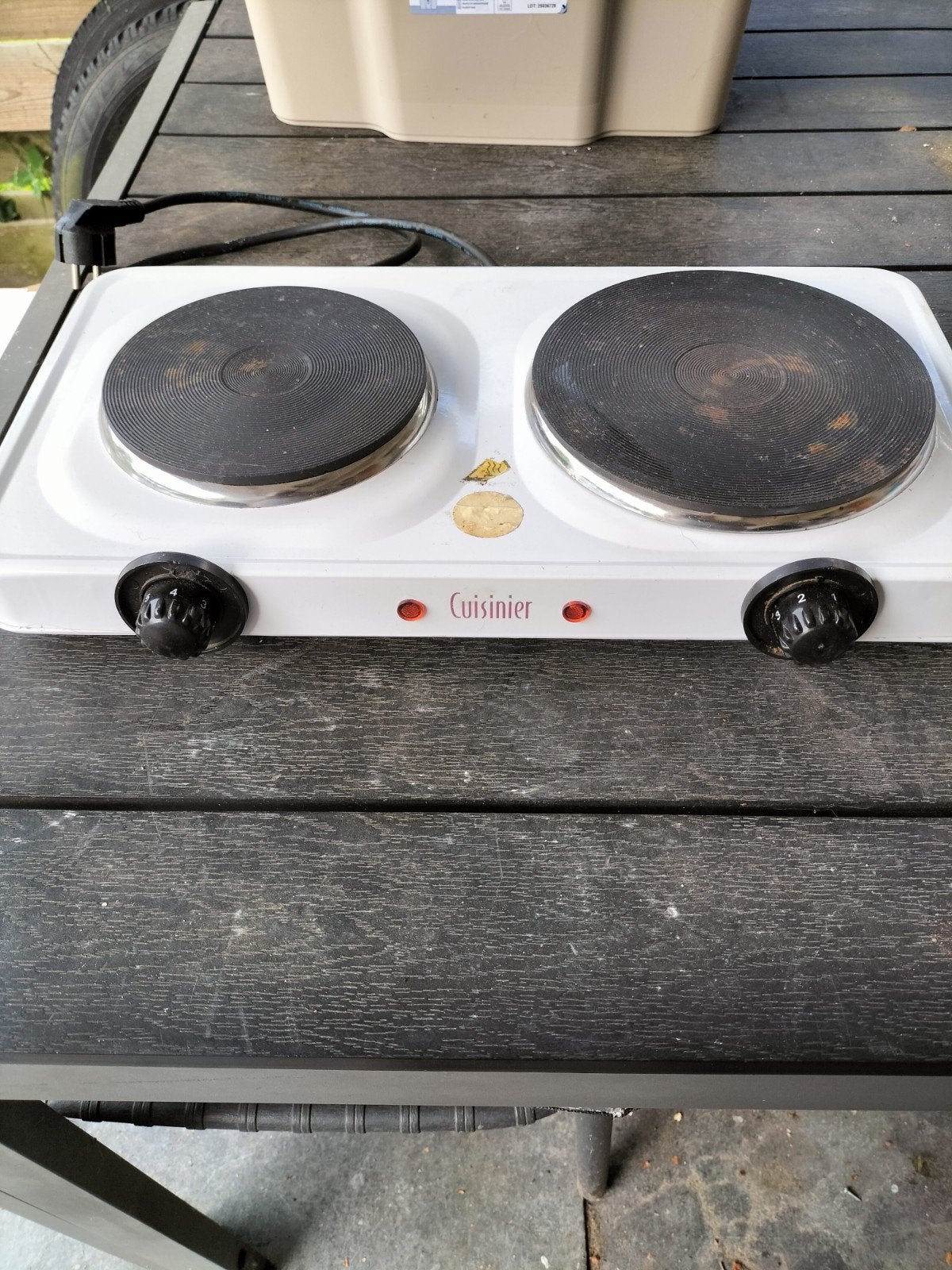 Cuisinier Elektrische Kookplaat met 2 Kookzones, Ophalen, Gebruikt, 3 kookzones of minder, Vrijstaand