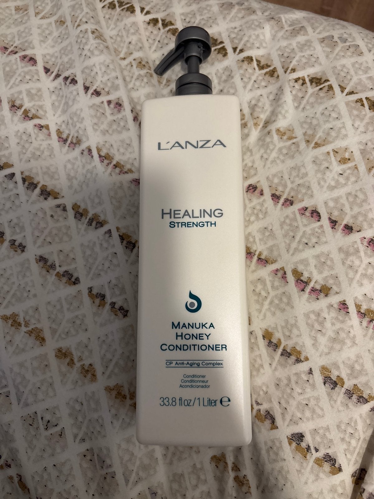 L'ANZA Healing Strength Manuka Honey Conditioner 1L, Ophalen of Verzenden, Zo goed als nieuw, Shampoo of Conditioner