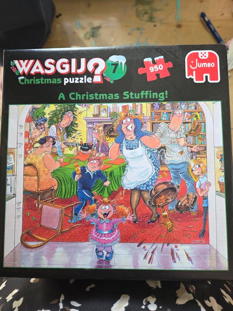 Wasgij? Christmas 7: A Christmas Stuffing! Legpuzzel, Hobby en Vrije tijd, Denksport en Puzzels, Zo goed als nieuw, Legpuzzel