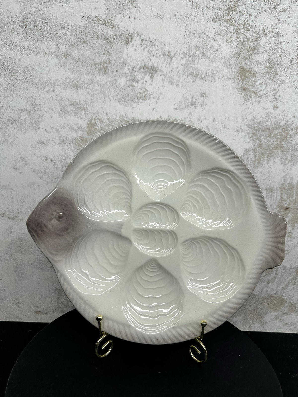 Vintage Oesterschaal - Made in West Germany, Huis en Inrichting, Gebruikt, Overige merken, Keramiek, Vintage