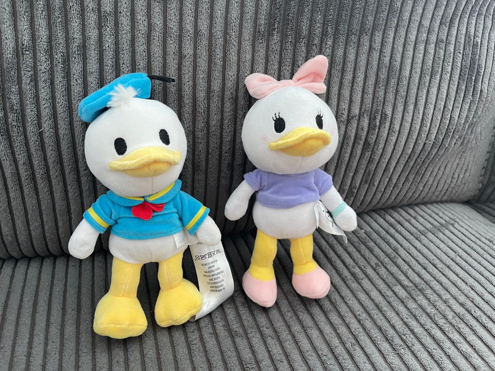 2 Disney Nuimos knuffels Donald Duck en Katrien Daisy Duck, Verzamelen, Disney, Ophalen of Verzenden, Donald Duck, Zo goed als nieuw