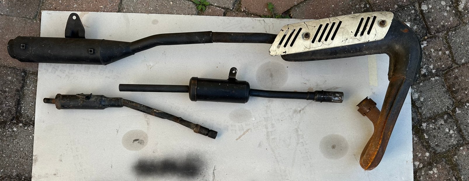 Yamaha dt50 m of mx, Fietsen en Brommers, Ophalen, Gebruikt, Uitlaat